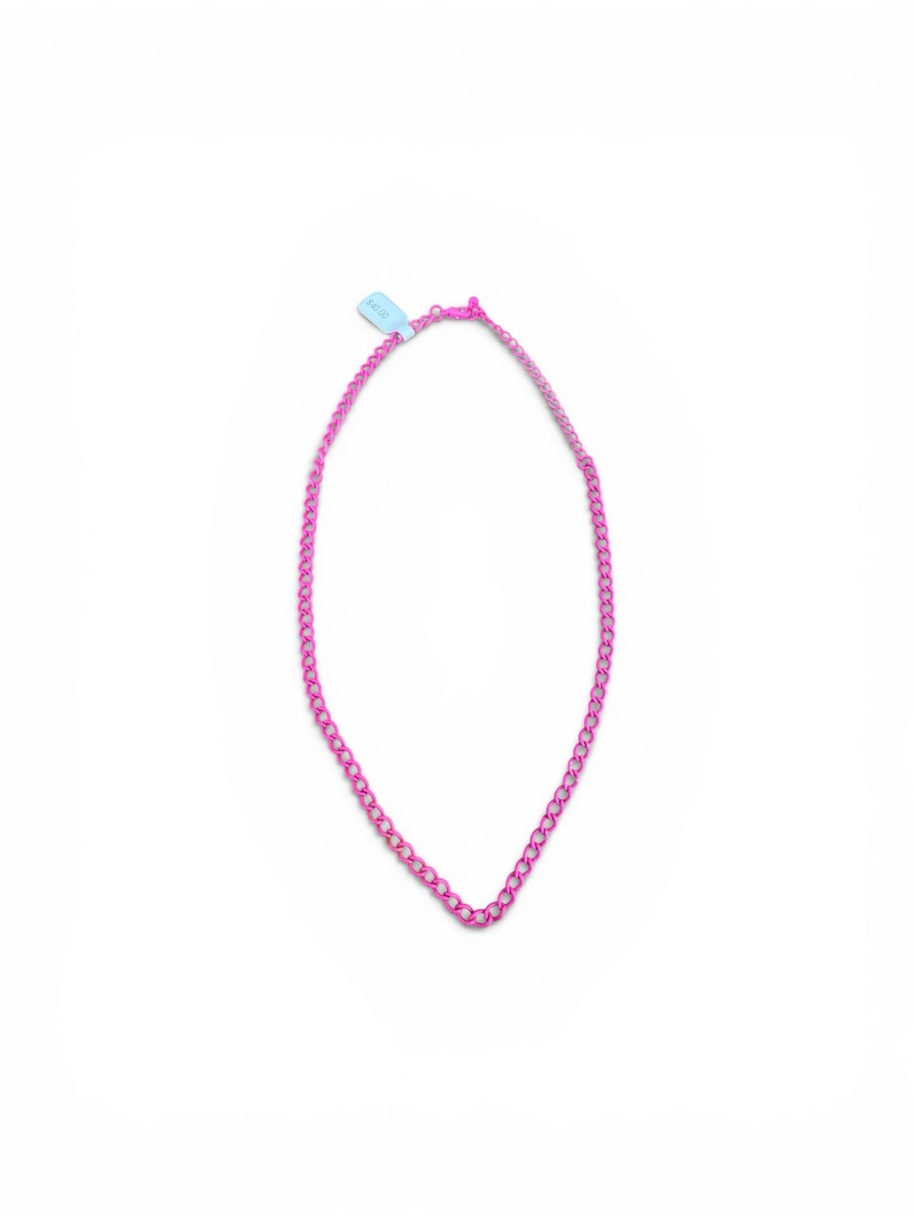 Hot Pink Chain Necklace
